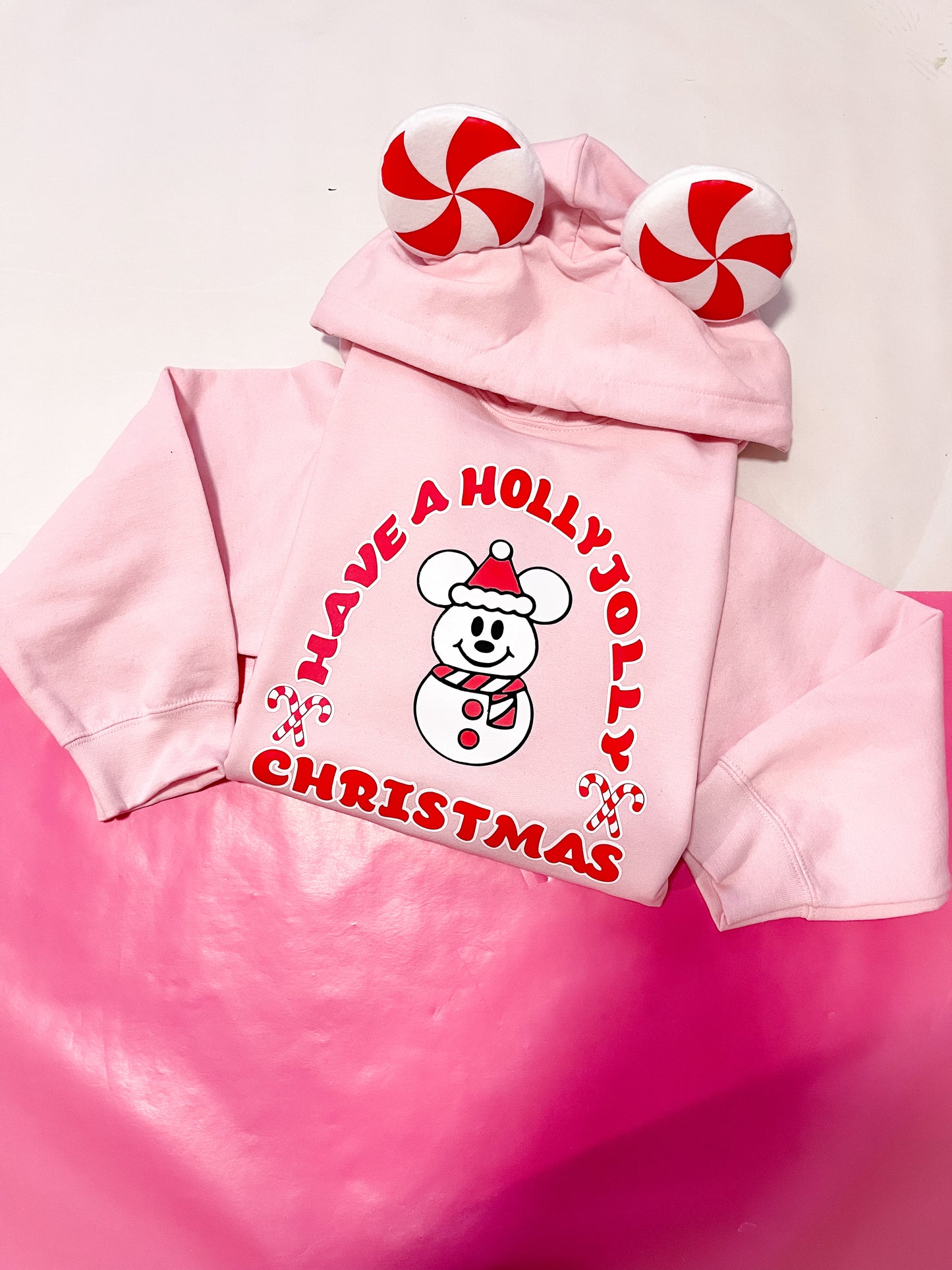 Holly Jolly Snowman Mouse Ear Hoodie